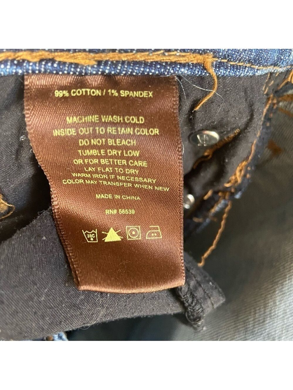 KUT from Kloth Sienna Skinny  Cropped Cut 3867 Jeans Dark Blue Size 6 - Picture 9 of 12